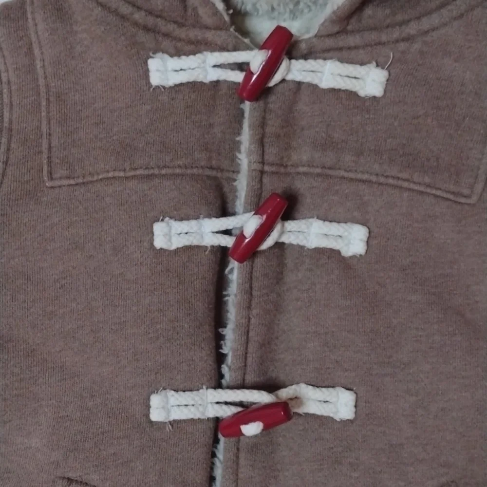 Mini Boden Funky Duffle Toggle Hooded Coat Jacket Size12-18 months